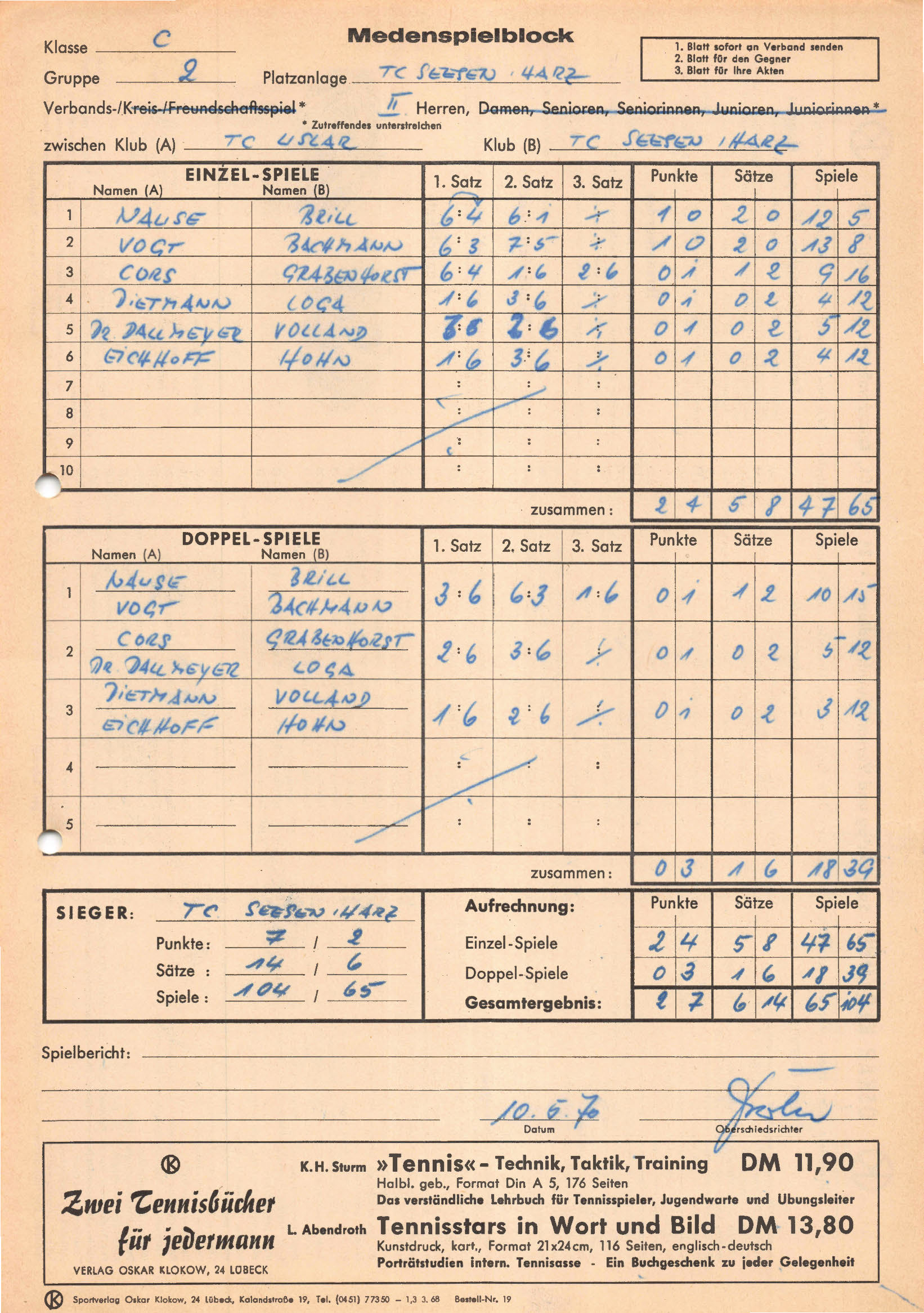 TC alte Spielberichte Seite 030